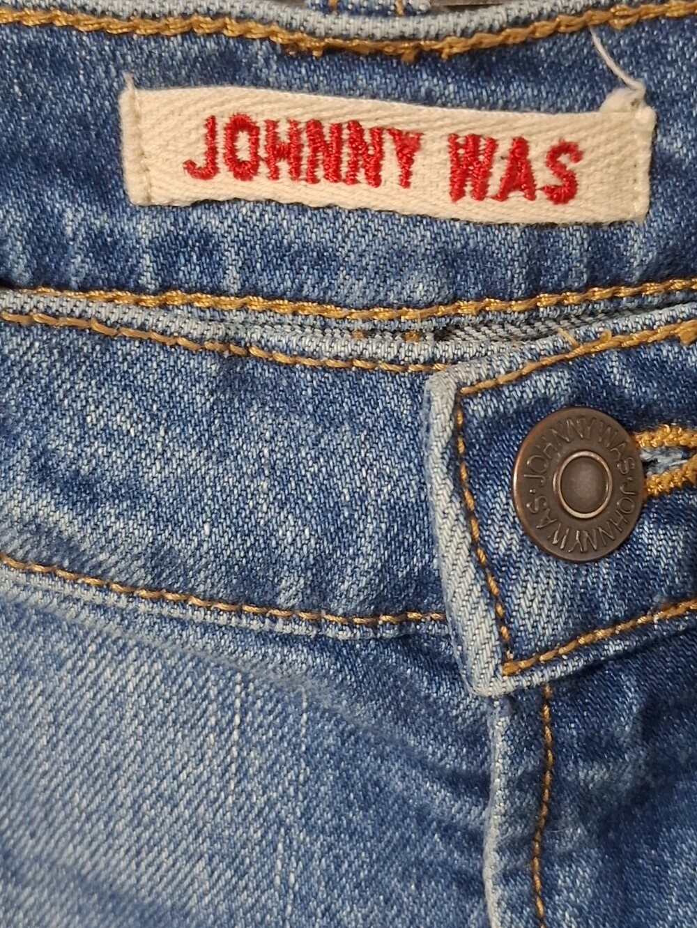 Johnny Was Embroidered Jeans with Multicolor Motifs (Size 27) - Picture 8 of 10